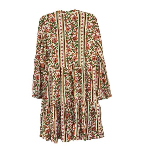 Japna Boho Floral Flowy  Long Sleeve Hippie Teired Dress Women’s S Conservative - Picture 3 of 14